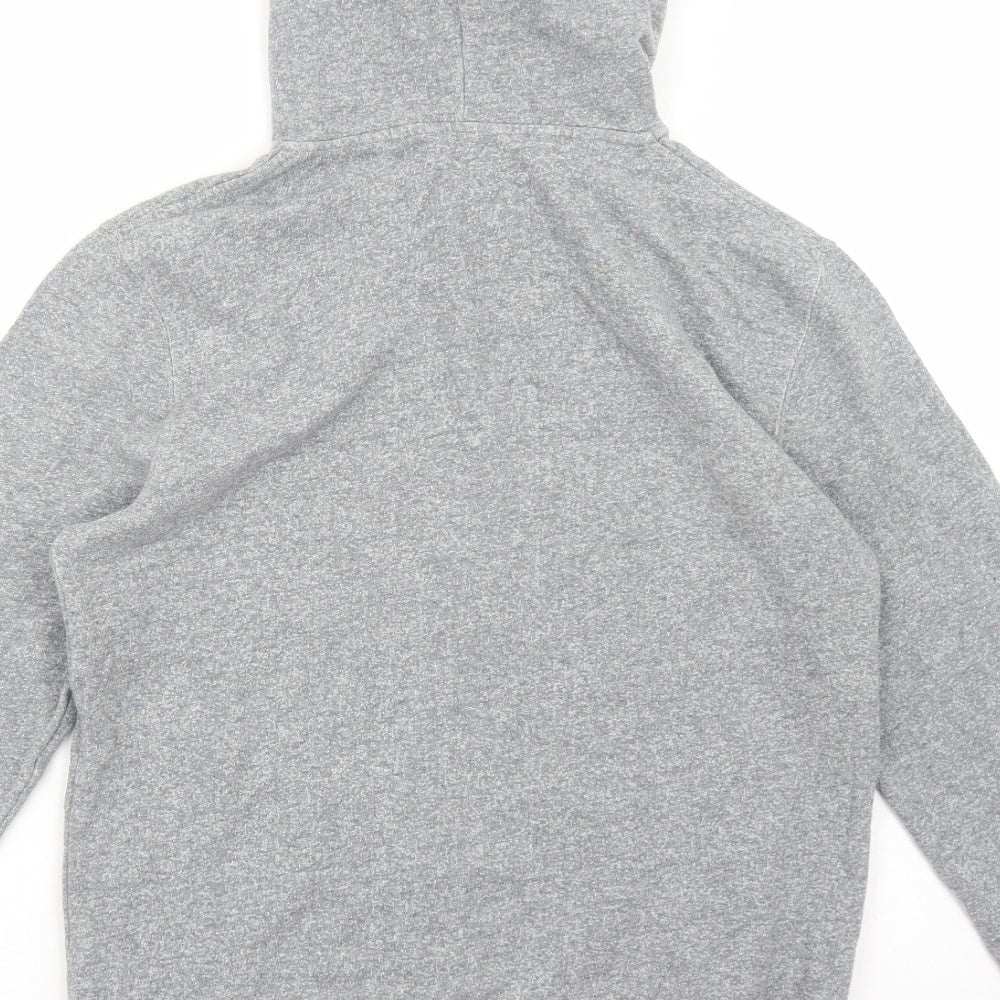 Jack Wills Womens Grey Cotton Full Zip Hoodie Size M Zip