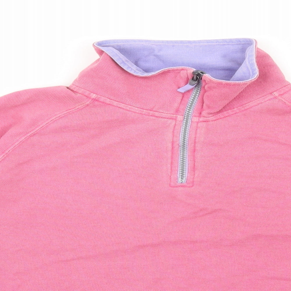 Crew Clothing Womens Pink Cotton Pullover Sweatshirt Size 10 Pullover