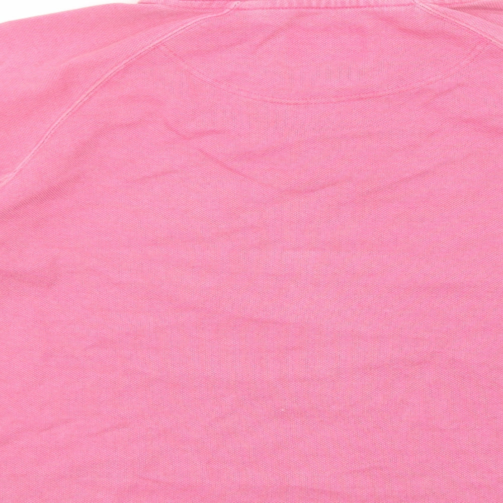 Crew Clothing Womens Pink Cotton Pullover Sweatshirt Size 10 Pullover