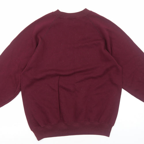Sweat Trends Womens Red Cotton Pullover Sweatshirt Size XL Pullover