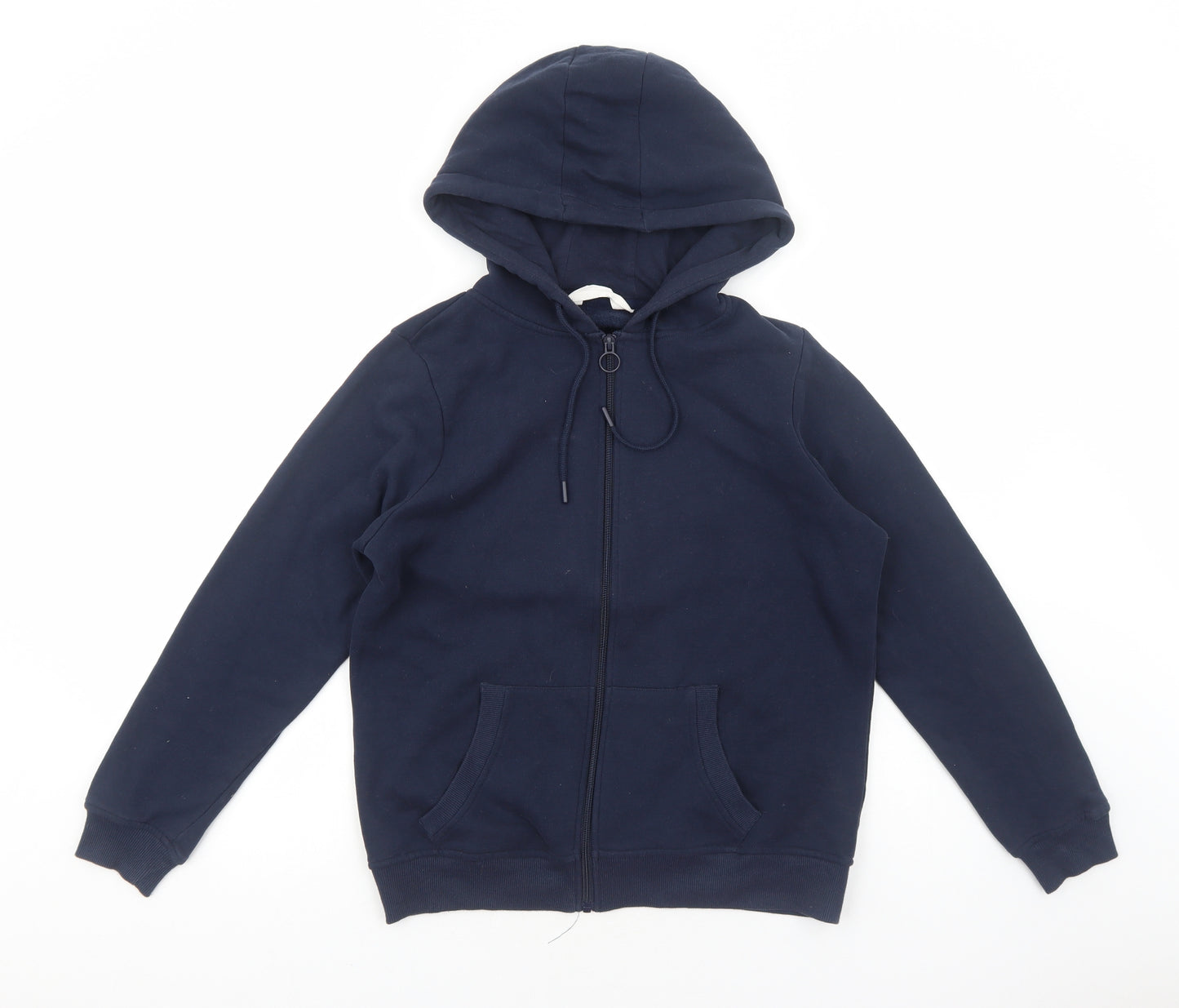 Primark Womens Blue Cotton Full Zip Hoodie Size S Zip