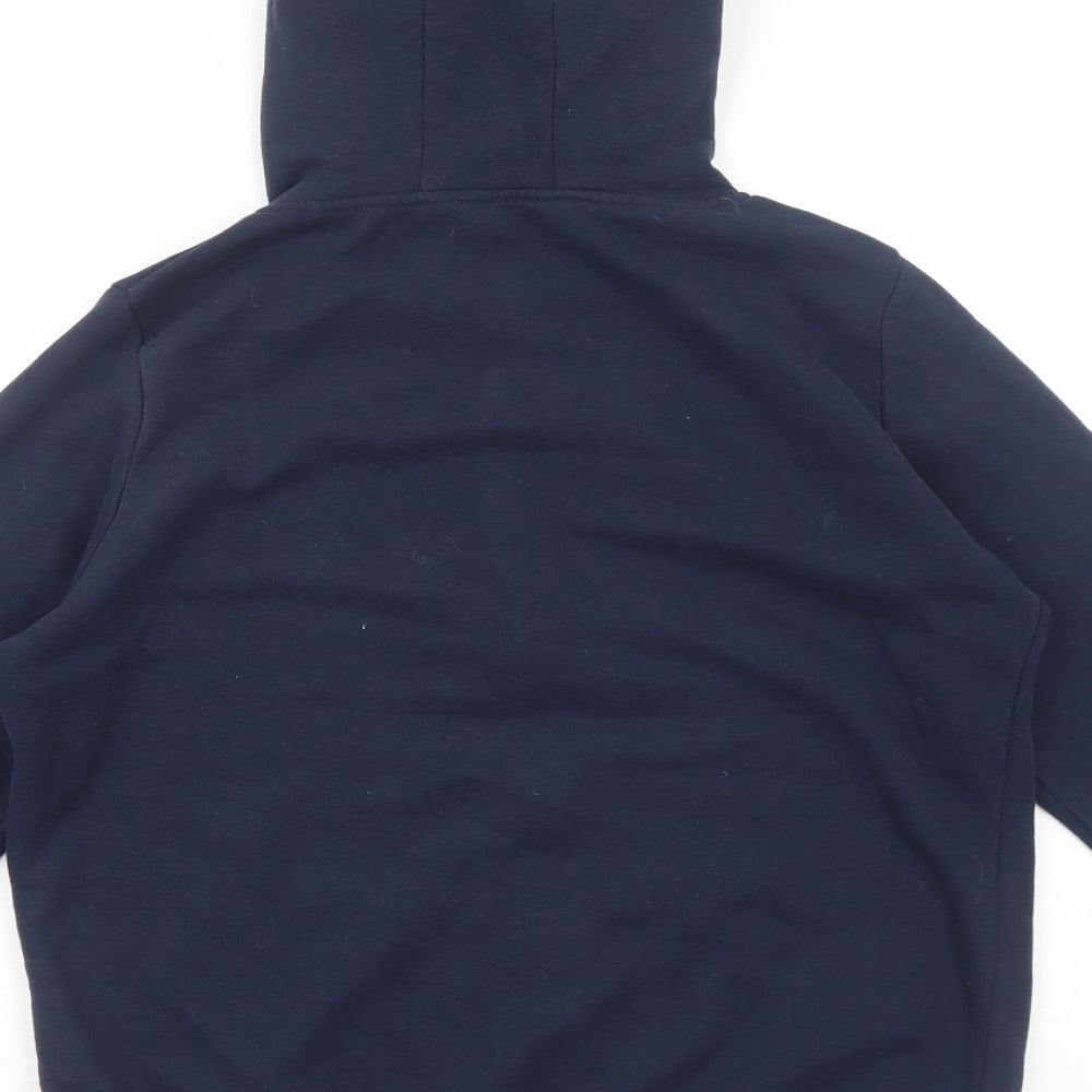 Primark Womens Blue Cotton Full Zip Hoodie Size S Zip