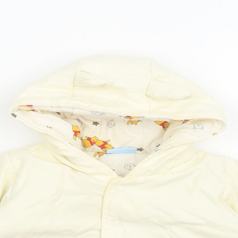 Disney Baby Ivory Basic Jacket Jacket Size 0-3 Months Snap - Winnie the Pooh