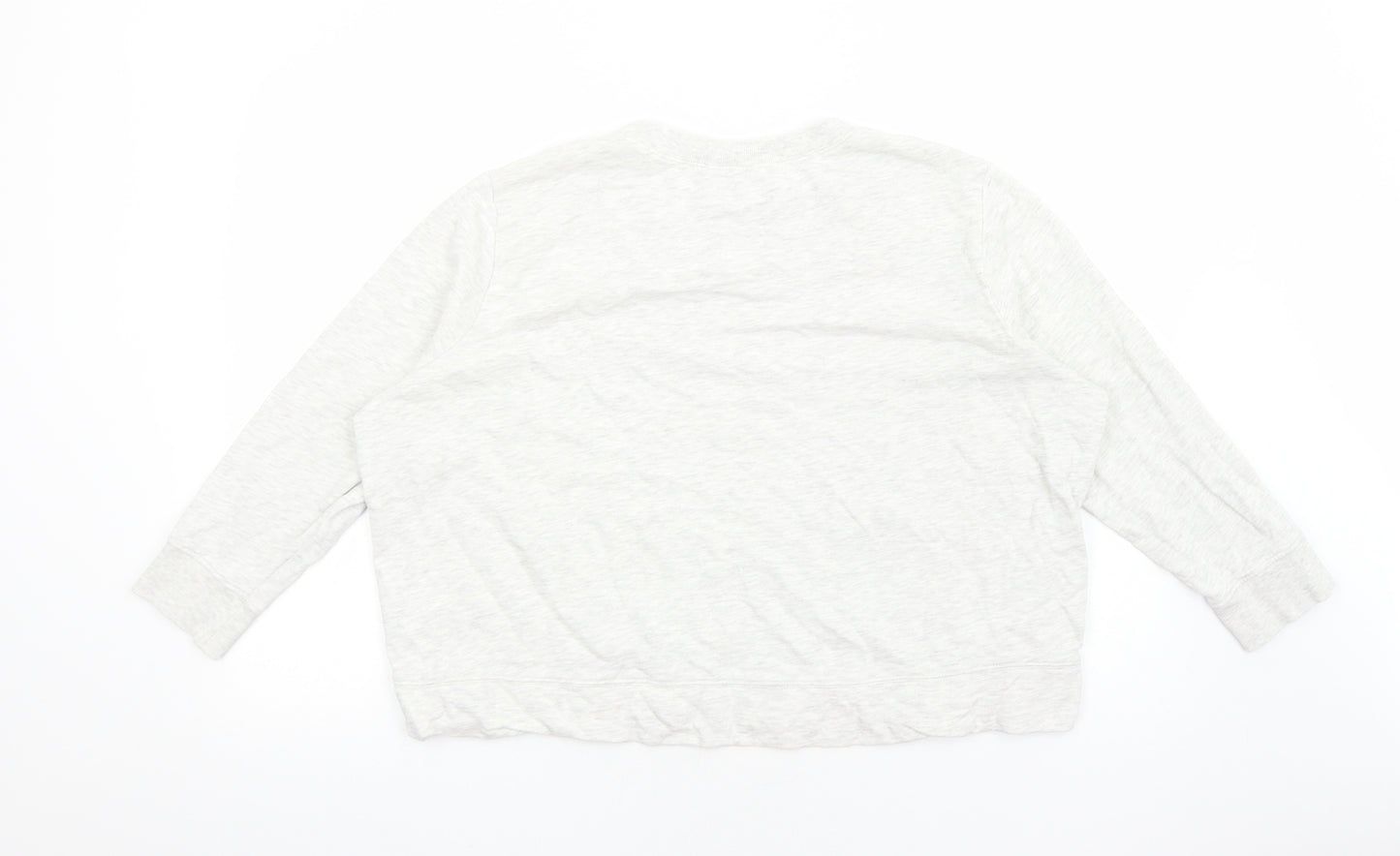 TU Womens Grey Cotton Pullover Sweatshirt Size 20 Pullover