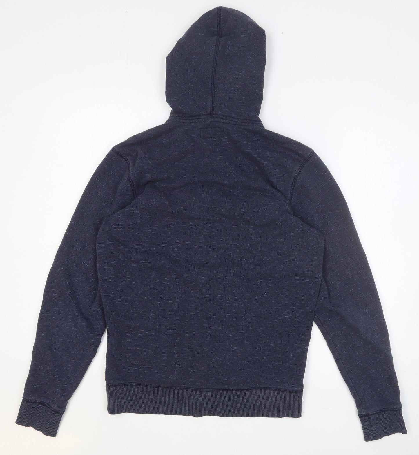 TU Mens Blue Cotton Full Zip Hoodie Size S