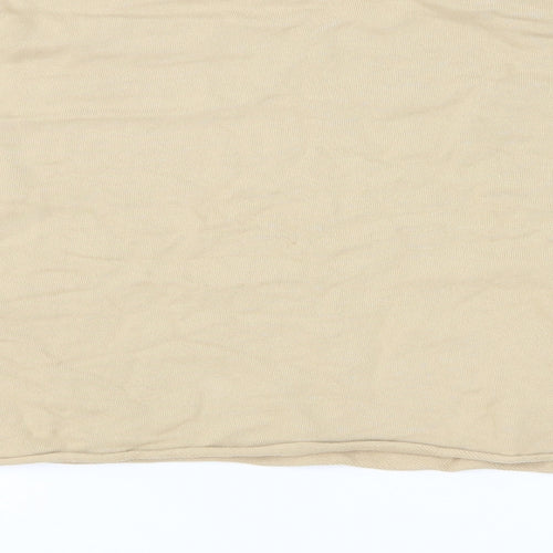 Pull&Bear Womens Beige Cotton Pullover Sweatshirt Size M Pullover