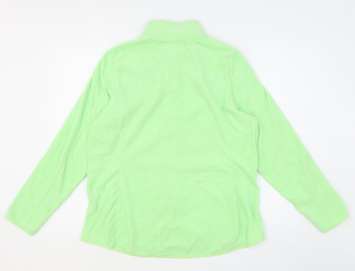 Goodmove Womens Green Polyester Full Zip Sweatshirt Size 16 Zip