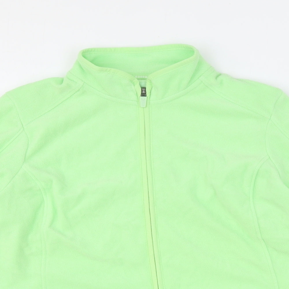 Goodmove Womens Green Polyester Full Zip Sweatshirt Size 16 Zip