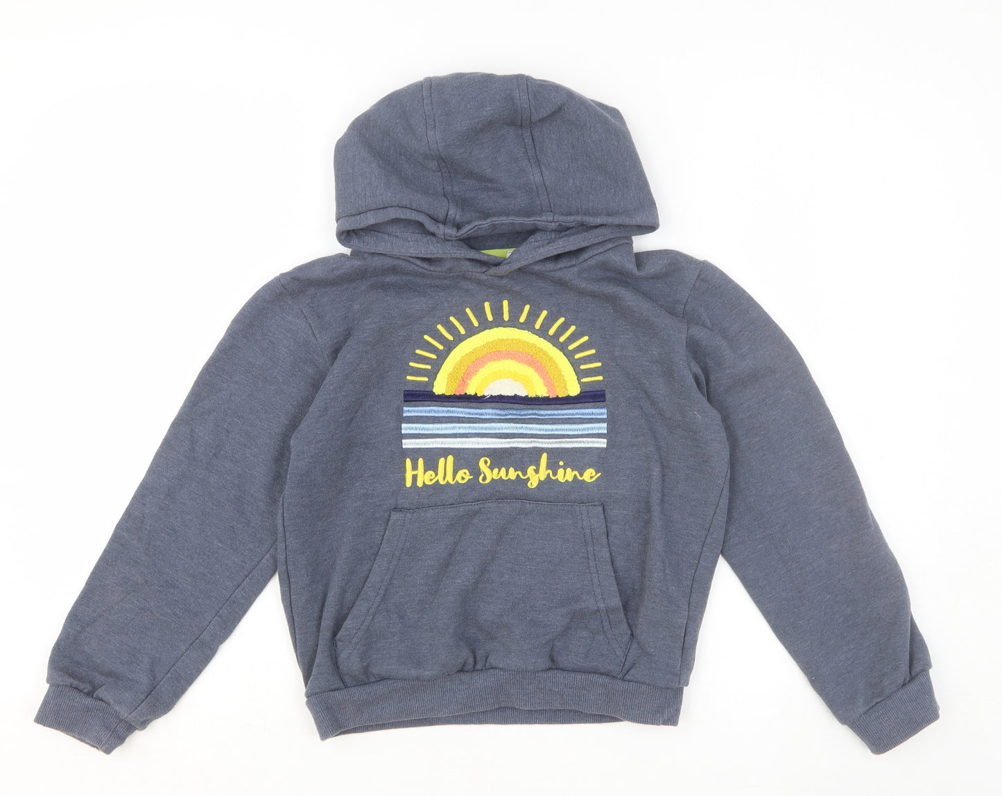 Mountain Warehouse Girls Grey Cotton Pullover Hoodie Size 9-10 Years Pullover - Hello Sunshine