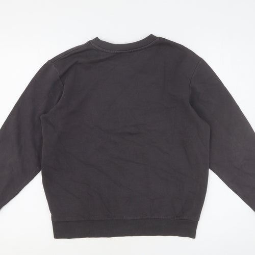 H&M Girls Grey Cotton Pullover Sweatshirt Size 10-11 Years Pullover