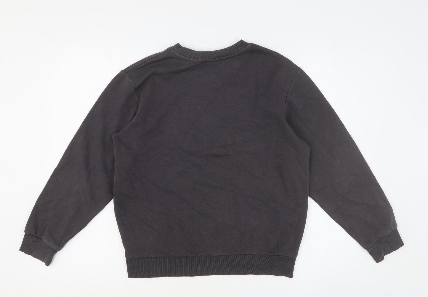 H&M Girls Grey Cotton Pullover Sweatshirt Size 10-11 Years Pullover