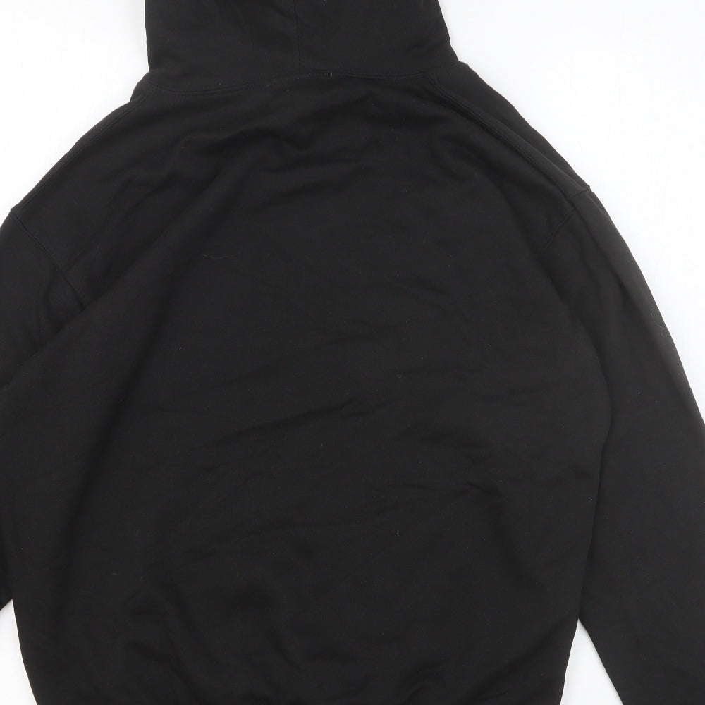In the Style Womens Black Cotton Pullover Hoodie Size 14 Pullover - Size 14-16