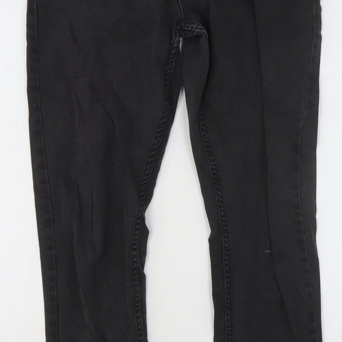 Primark Womens Black Cotton Skinny Jeans Size 32 in Regular Button