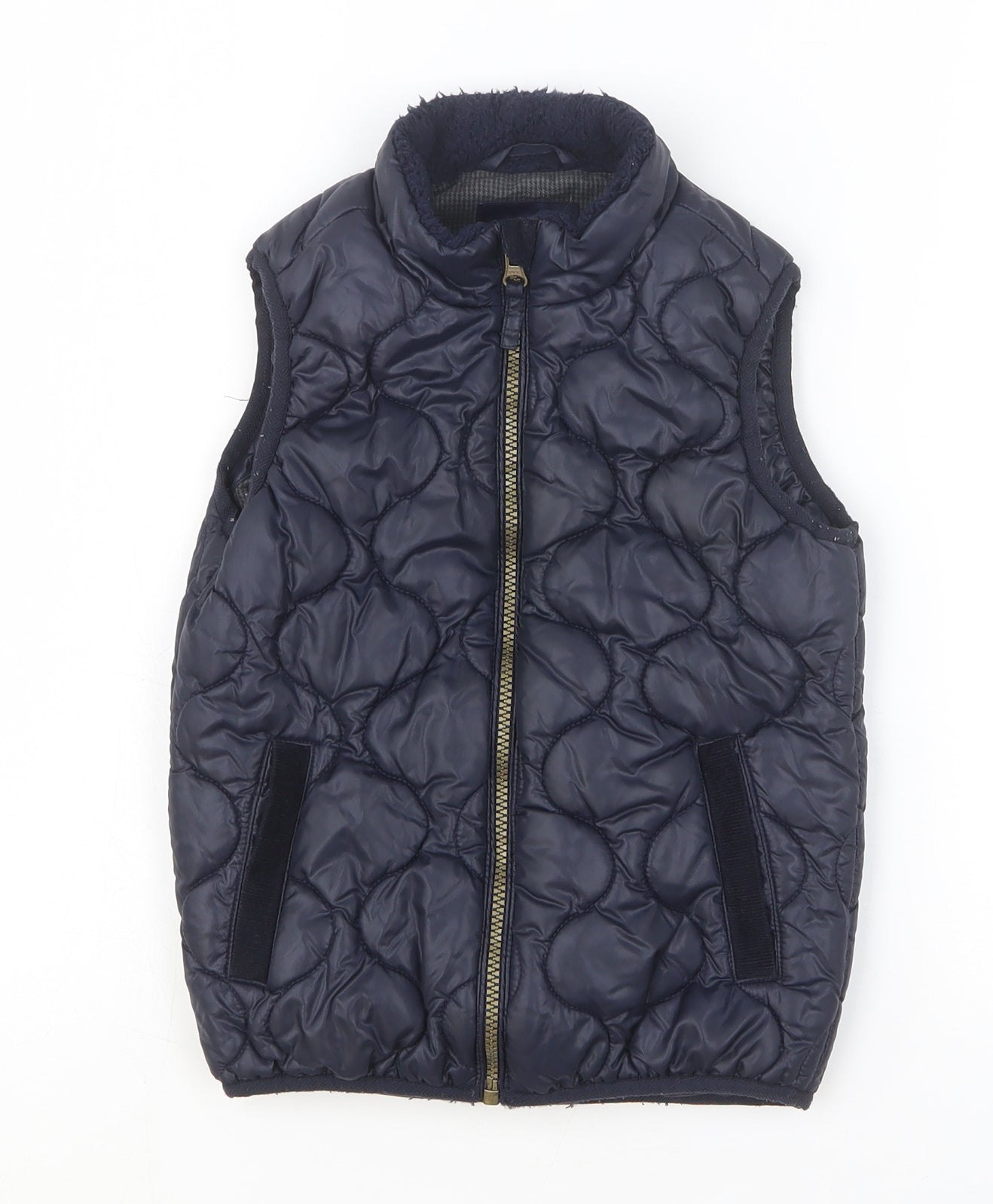 NEXT Boys Blue Gilet Jacket Size 5-6 Years Zip