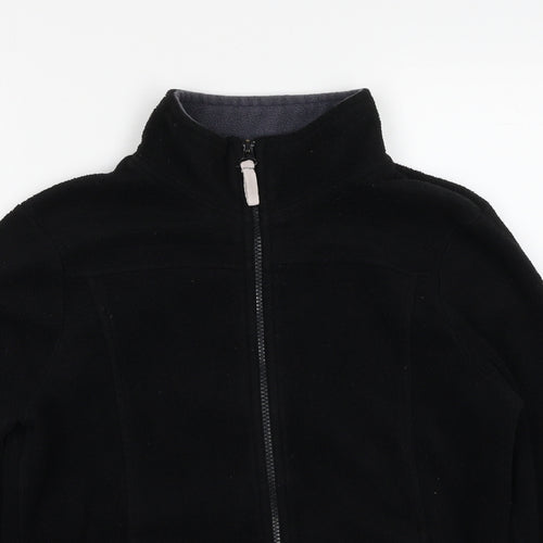 M&Co Womens Black Jacket Size M Zip