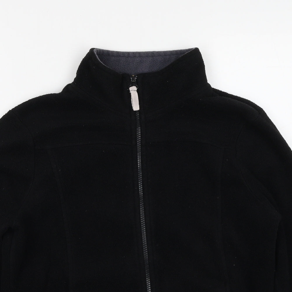 M&Co Womens Black Jacket Size M Zip