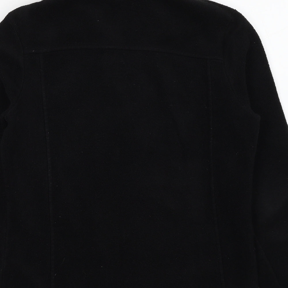 M&Co Womens Black Jacket Size M Zip