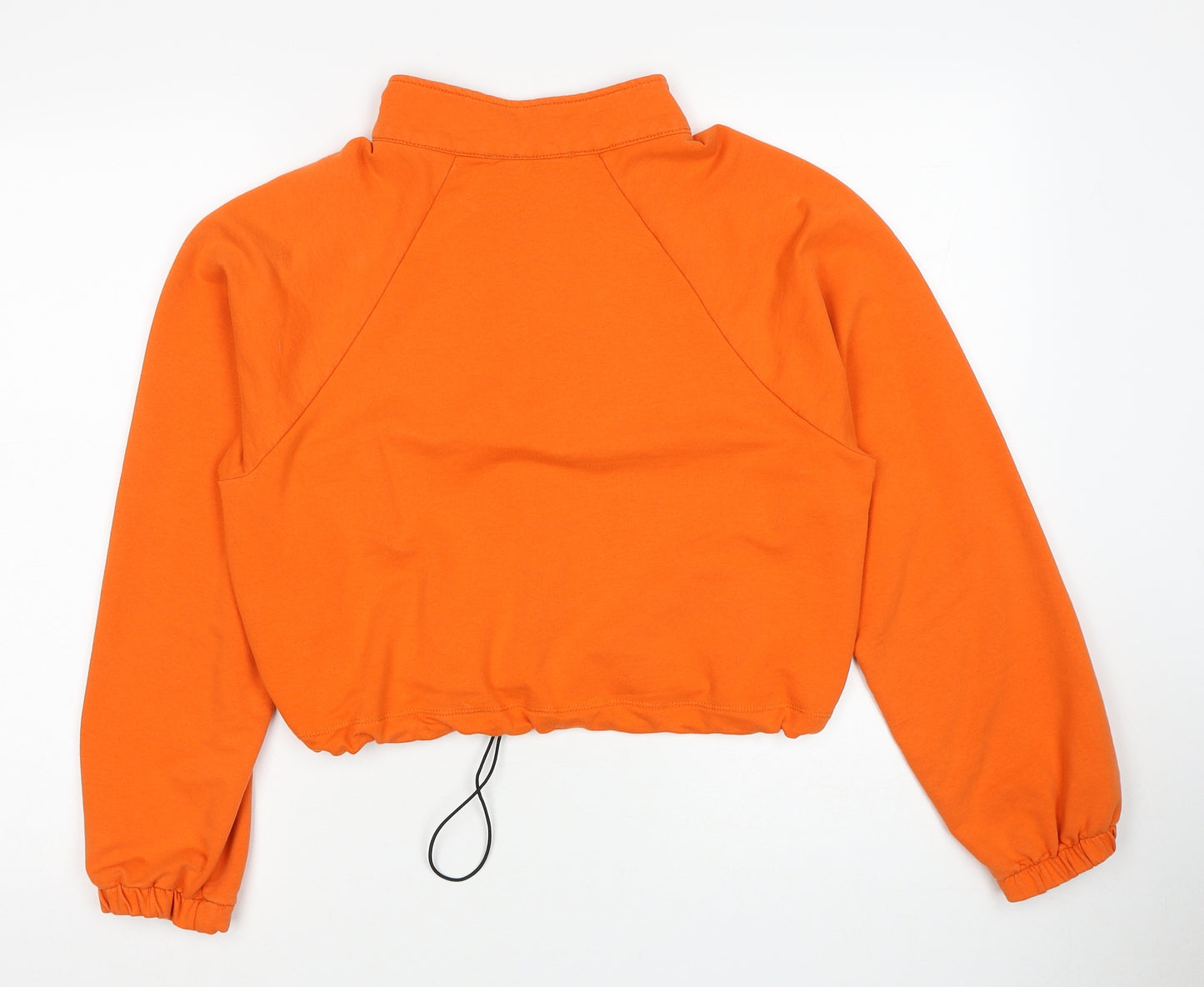 Portobello Womens Orange Cotton Pullover Sweatshirt Size L Pullover - Drawstring Waist
