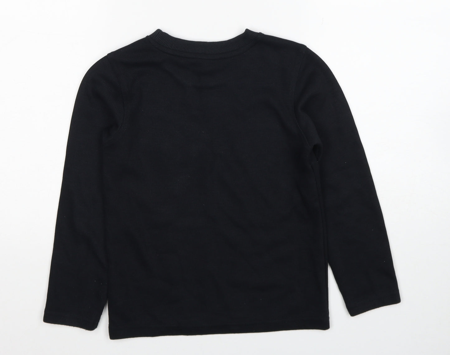 George Boys Black Polyester Pullover Sweatshirt Size 6-7 Years Pullover
