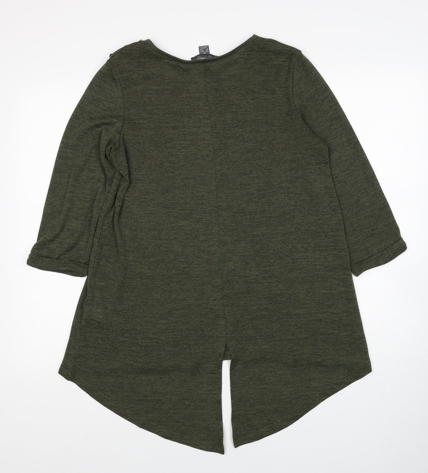 Primark Womens Green Boat Neck Polyester Pullover Jumper Size 10 - Size 10-12