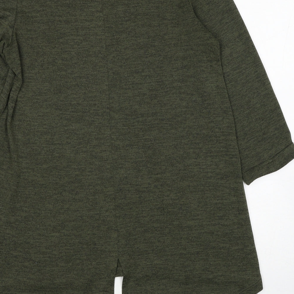 Primark Womens Green Boat Neck Polyester Pullover Jumper Size 10 - Size 10-12