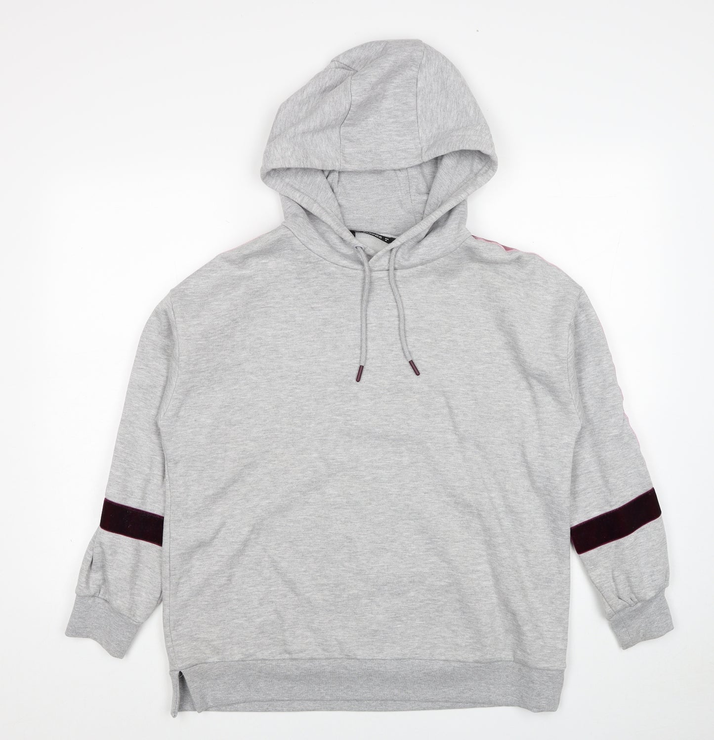 Dunnes Stores Womens Grey Cotton Pullover Hoodie Size M Pullover
