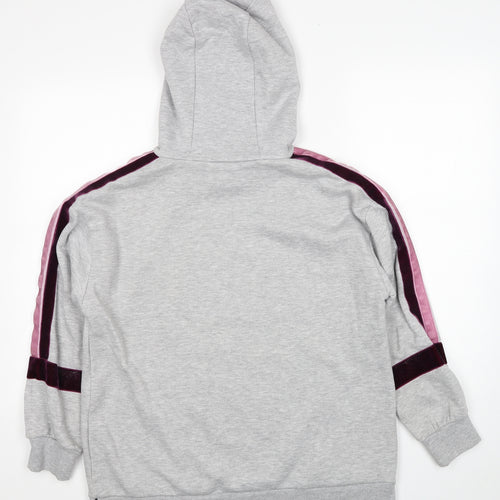 Dunnes Stores Womens Grey Cotton Pullover Hoodie Size M Pullover