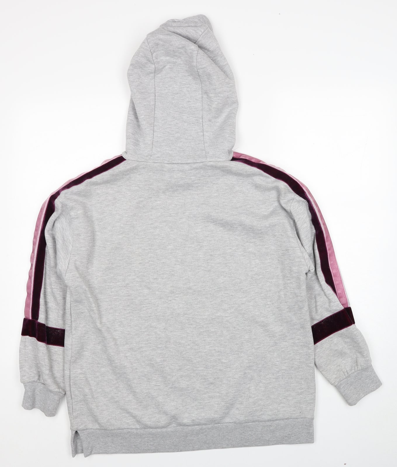 Dunnes Stores Womens Grey Cotton Pullover Hoodie Size M Pullover