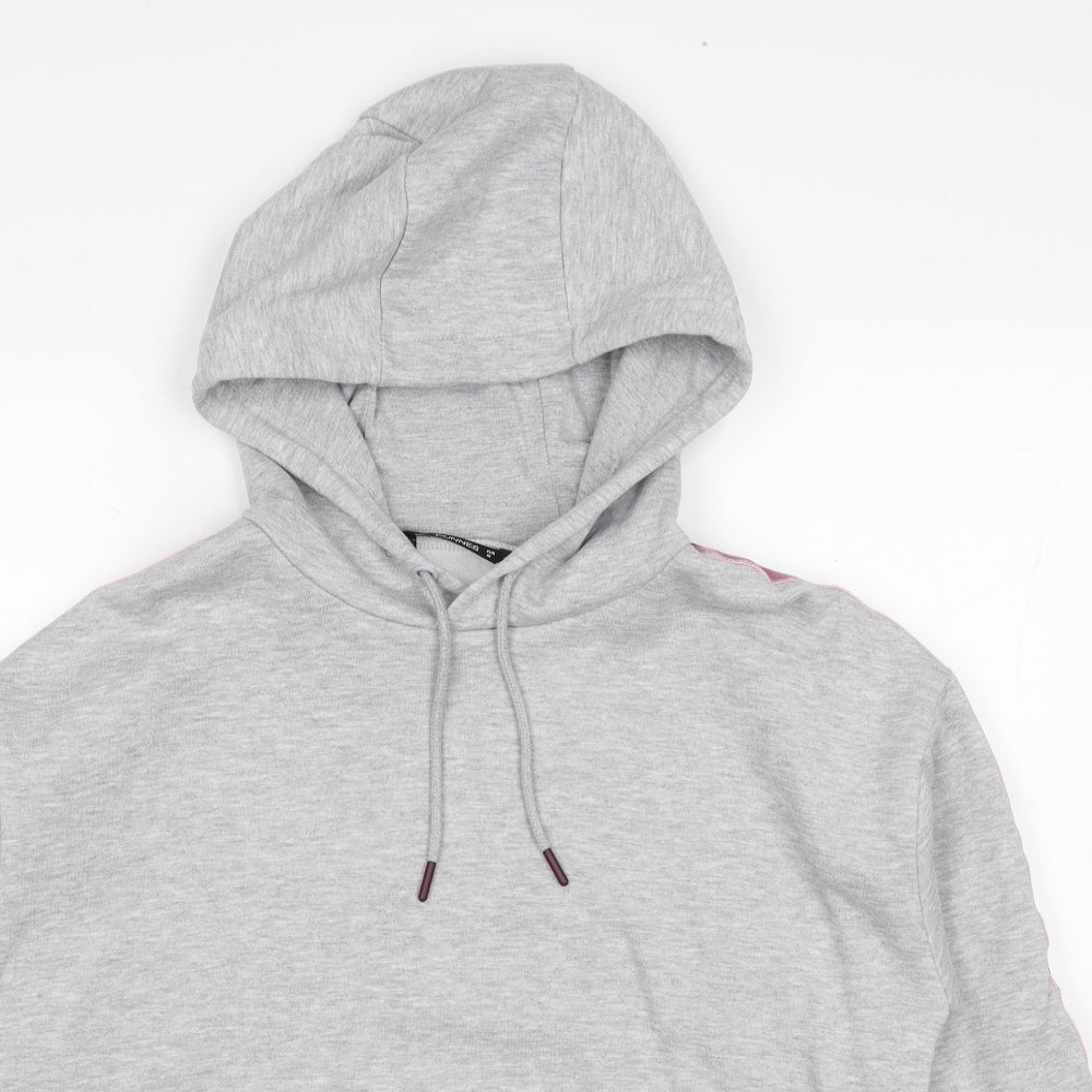 Dunnes Stores Womens Grey Cotton Pullover Hoodie Size M Pullover