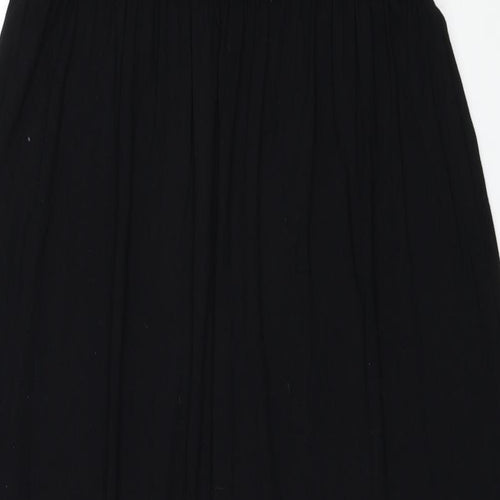 Oasis Womens Black Viscose A-Line Size L Round Neck Pullover