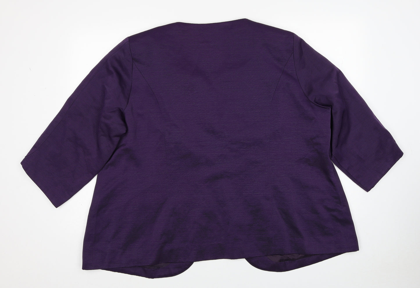 Ann Harvey Womens Purple Jacket Blazer Size 22 Button