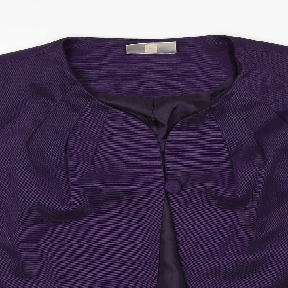 Ann Harvey Womens Purple Jacket Blazer Size 22 Button