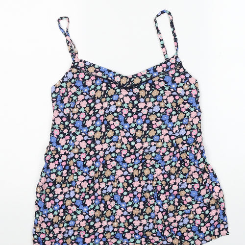 Marks and Spencer Womens Multicoloured Floral Viscose Camisole Blouse Size 6 V-Neck