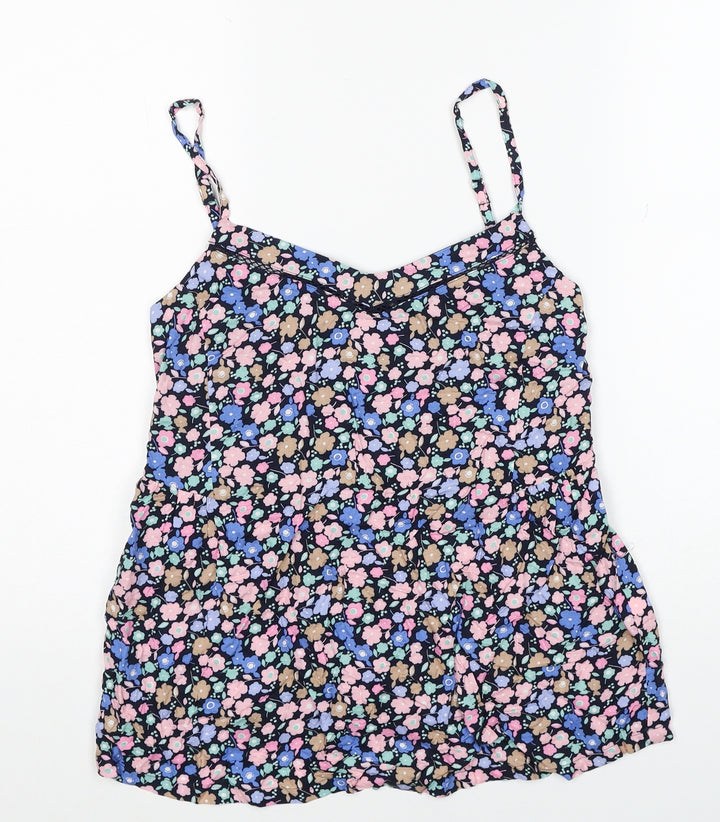 Marks and Spencer Womens Multicoloured Floral Viscose Camisole Blouse Size 6 V-Neck