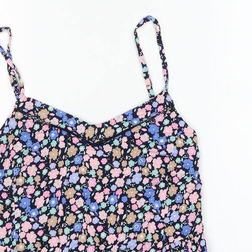 Marks and Spencer Womens Multicoloured Floral Viscose Camisole Blouse Size 6 V-Neck
