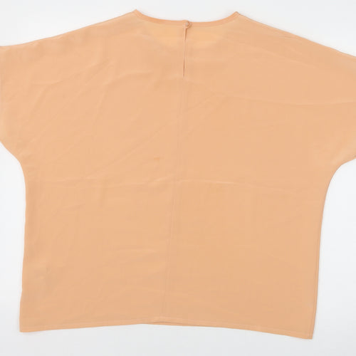 St Bernard Womens Pink Polyester Basic T-Shirt Size 16 Round Neck