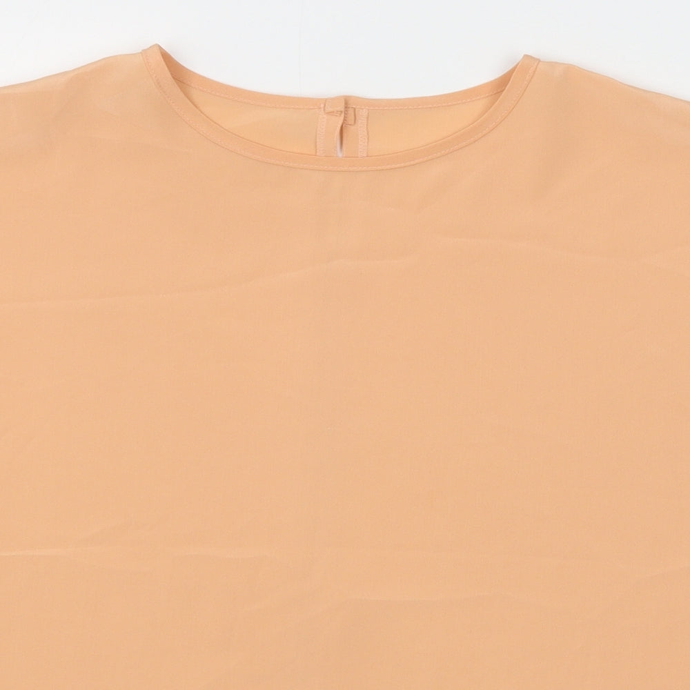St Bernard Womens Pink Polyester Basic T-Shirt Size 16 Round Neck