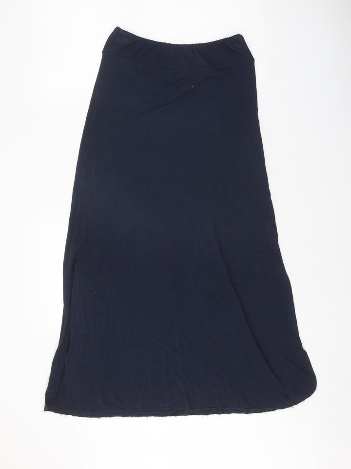 Obsession Womens Blue Polyester Swing Skirt Size 28 in