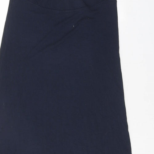 Obsession Womens Blue Polyester Swing Skirt Size 28 in