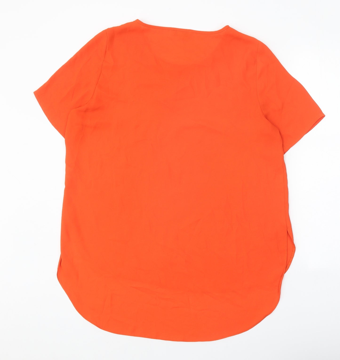 Papaya Womens Red Polyester Tunic T-Shirt Size 14 Scoop Neck