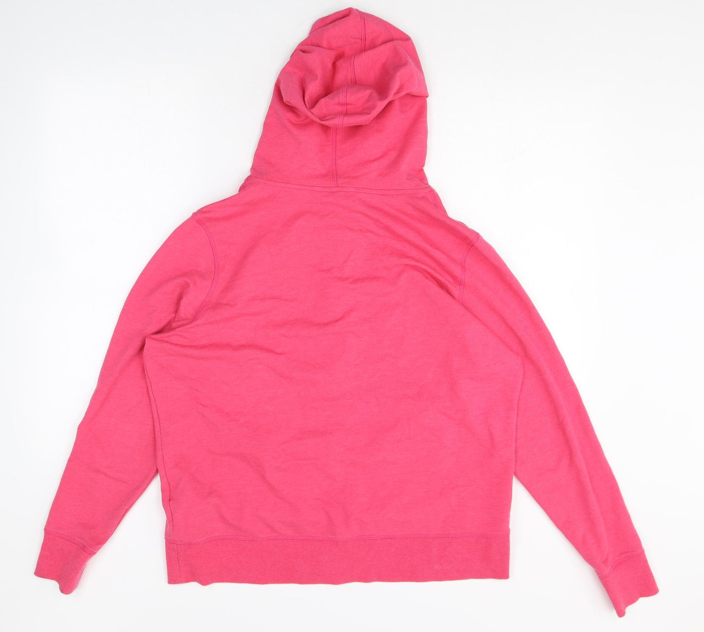 Marks and Spencer Womens Pink Cotton Full Zip Hoodie Size 20 Zip