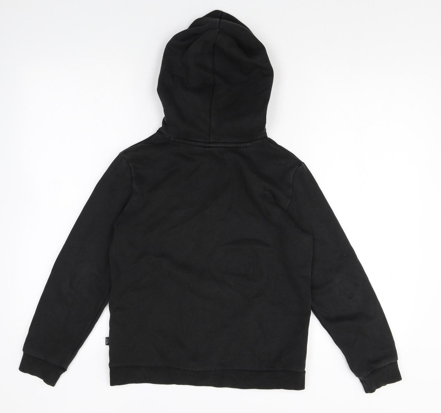 PUMA Boys Black Cotton Pullover Hoodie Size 11-12 Years Pullover