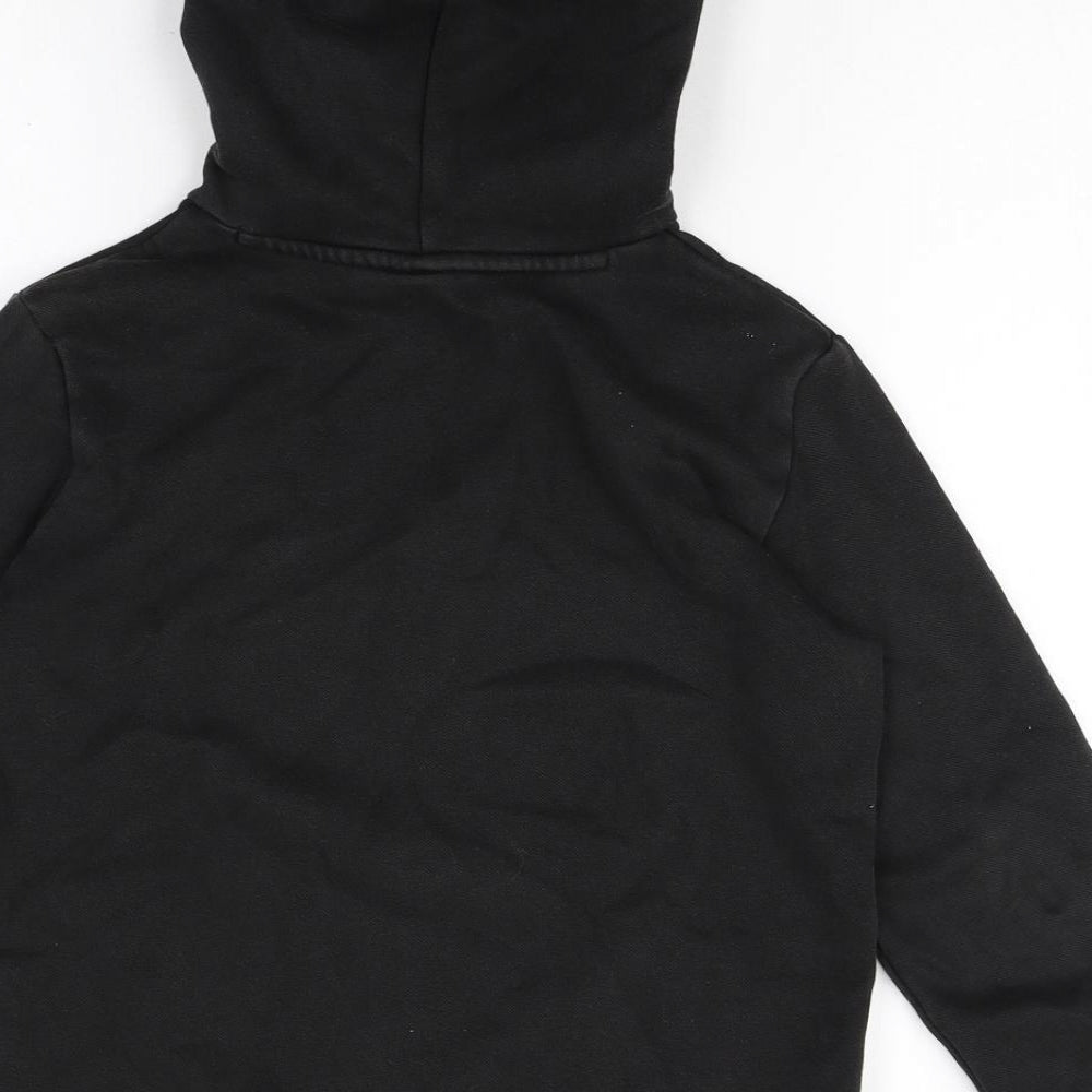 PUMA Boys Black Cotton Pullover Hoodie Size 11-12 Years Pullover