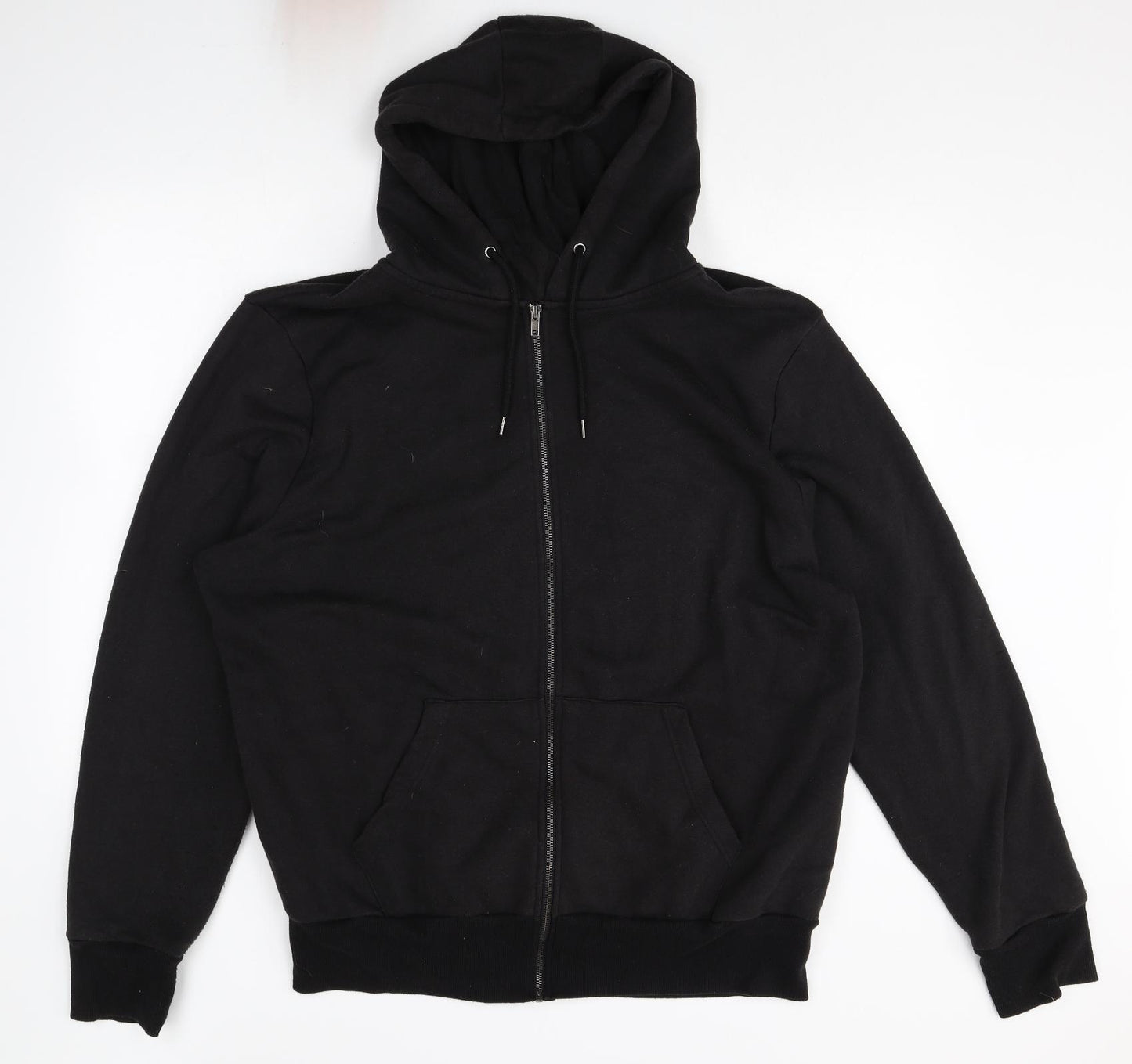 Primark Mens Black Cotton Full Zip Hoodie Size 3XL