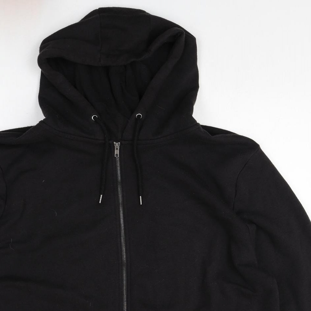 Primark Mens Black Cotton Full Zip Hoodie Size 3XL