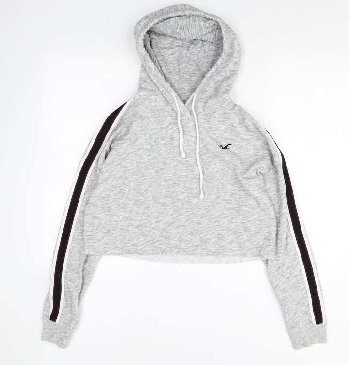 Hollister Womens Grey Cotton Pullover Hoodie Size S Pullover
