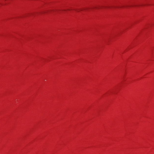 NEXT Womens Red 100% Cotton Pullover Sweatshirt Size 10 Pullover - Merry Christmas Let It Snow