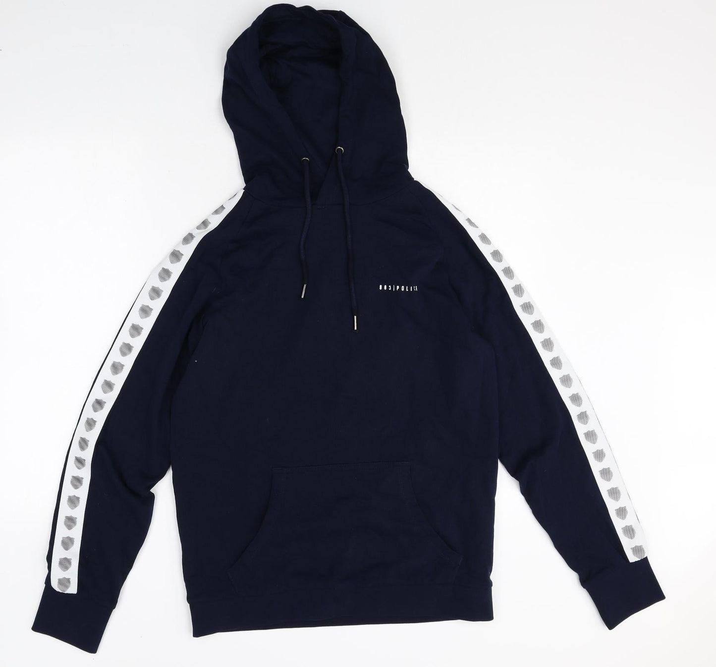 883 Police Womens Blue 100% Cotton Pullover Hoodie Size M Pullover