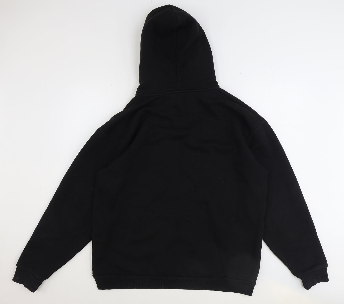 Boohoo Mens Black Polyester Pullover Hoodie Size L