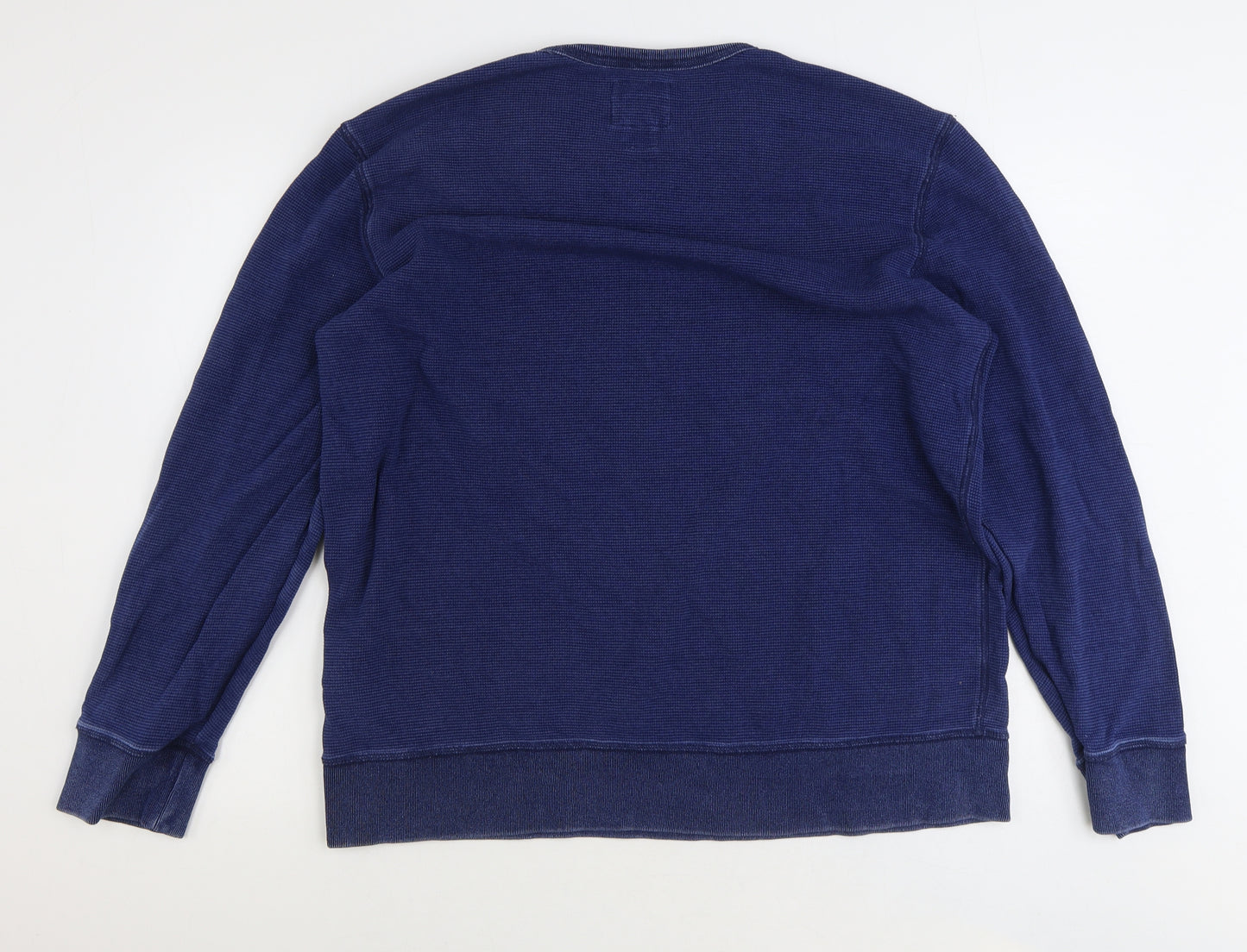 1969 Mens Blue Cotton Pullover Sweatshirt Size XL